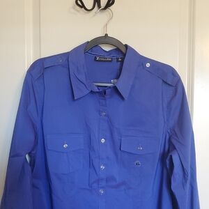 Royal Blue Button Down Shirt NWT